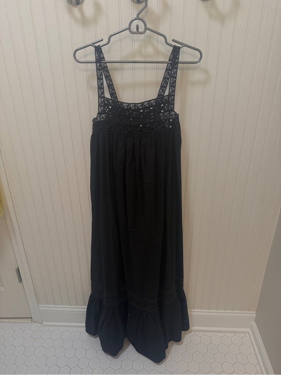 J. Crew Dresses & Skirts - NWT J. Crew Black Eyelet-Trim Maxi Dress